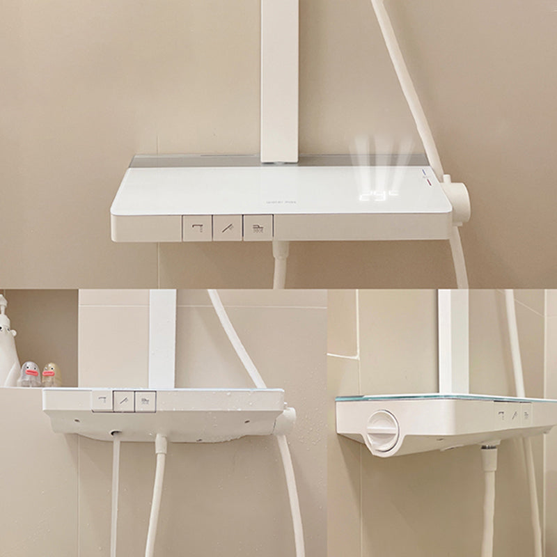 Modern Shower Faucet Brass Thermostatic Adjustable Shower Head Shower System Clearhalo 'Bathroom Remodel & Bathroom Fixtures' 'Home Improvement' 'home_improvement' 'home_improvement_shower_faucets' 'Shower Faucets & Systems' 'shower_faucets' 'Showers & Bathtubs Plumbing' 'Showers & Bathtubs' 6659854