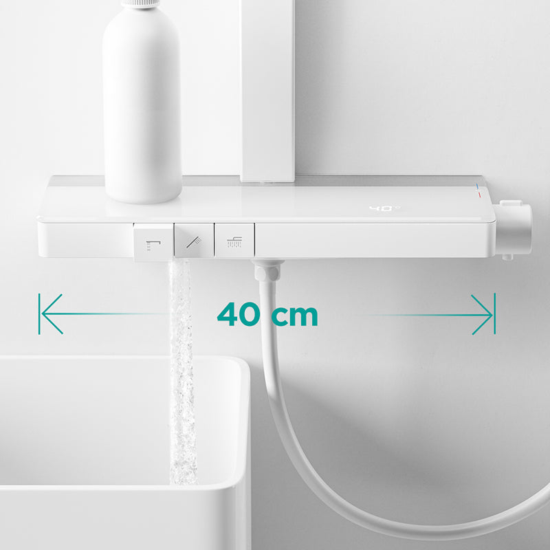 Modern Shower Faucet Brass Thermostatic Adjustable Shower Head Shower System Clearhalo 'Bathroom Remodel & Bathroom Fixtures' 'Home Improvement' 'home_improvement' 'home_improvement_shower_faucets' 'Shower Faucets & Systems' 'shower_faucets' 'Showers & Bathtubs Plumbing' 'Showers & Bathtubs' 6659865