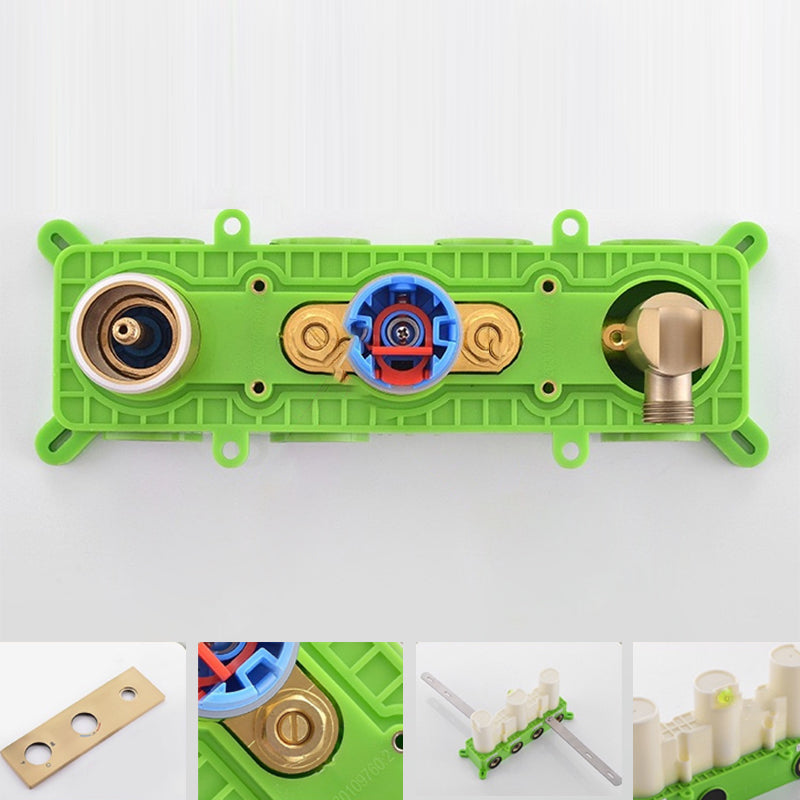 Modern Shower Trim Brass Fixed Shower Head Shower Head Combo Clearhalo 'Bathroom Remodel & Bathroom Fixtures' 'Home Improvement' 'home_improvement' 'home_improvement_shower_faucets' 'Shower Faucets & Systems' 'shower_faucets' 'Showers & Bathtubs Plumbing' 'Showers & Bathtubs' 6659949