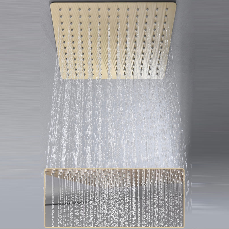 Modern Shower Trim Brass Fixed Shower Head Shower Head Combo Clearhalo 'Bathroom Remodel & Bathroom Fixtures' 'Home Improvement' 'home_improvement' 'home_improvement_shower_faucets' 'Shower Faucets & Systems' 'shower_faucets' 'Showers & Bathtubs Plumbing' 'Showers & Bathtubs' 6659950