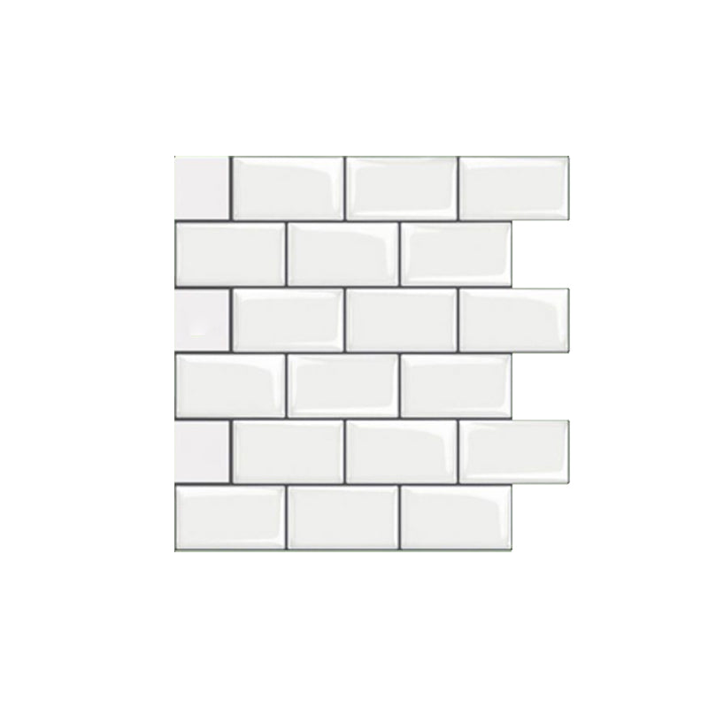 Peel and Stick Subway Tile Waterproof Plastic Rectangle Peel & Stick Tile for Kitchen Clearhalo 'Flooring 'Home Improvement' 'home_improvement' 'home_improvement_peel_stick_blacksplash' 'Peel & Stick Backsplash Tile' 'peel_stick_blacksplash' 'Walls & Ceilings' Walls and Ceiling' 6660052
