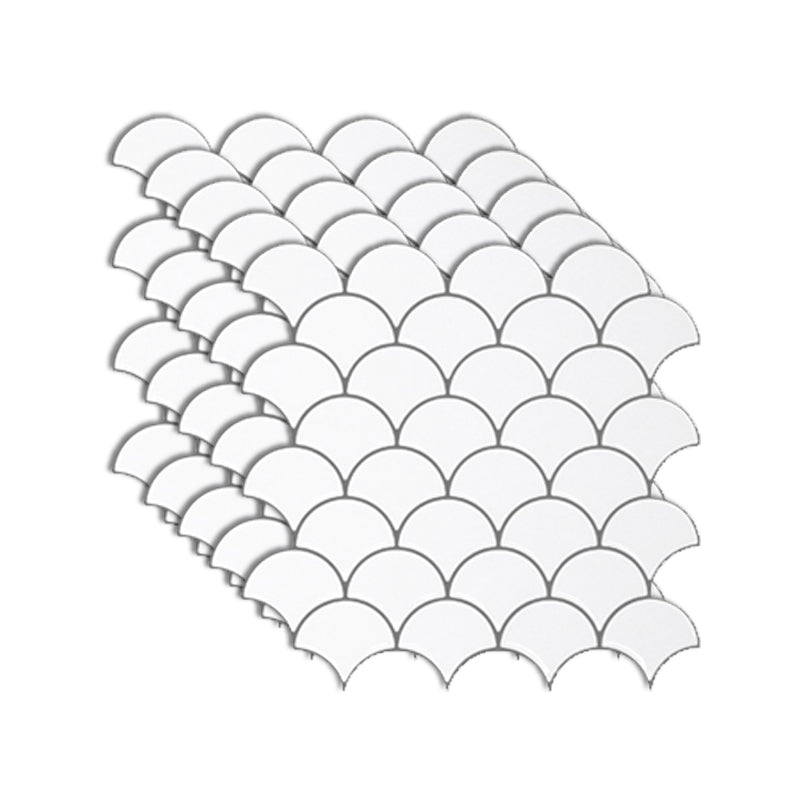 Peel and Stick Subway Tile Waterproof Plastic Rectangle Peel & Stick Tile for Kitchen Matte White Clearhalo 'Flooring 'Home Improvement' 'home_improvement' 'home_improvement_peel_stick_blacksplash' 'Peel & Stick Backsplash Tile' 'peel_stick_blacksplash' 'Walls & Ceilings' Walls and Ceiling' 6660061