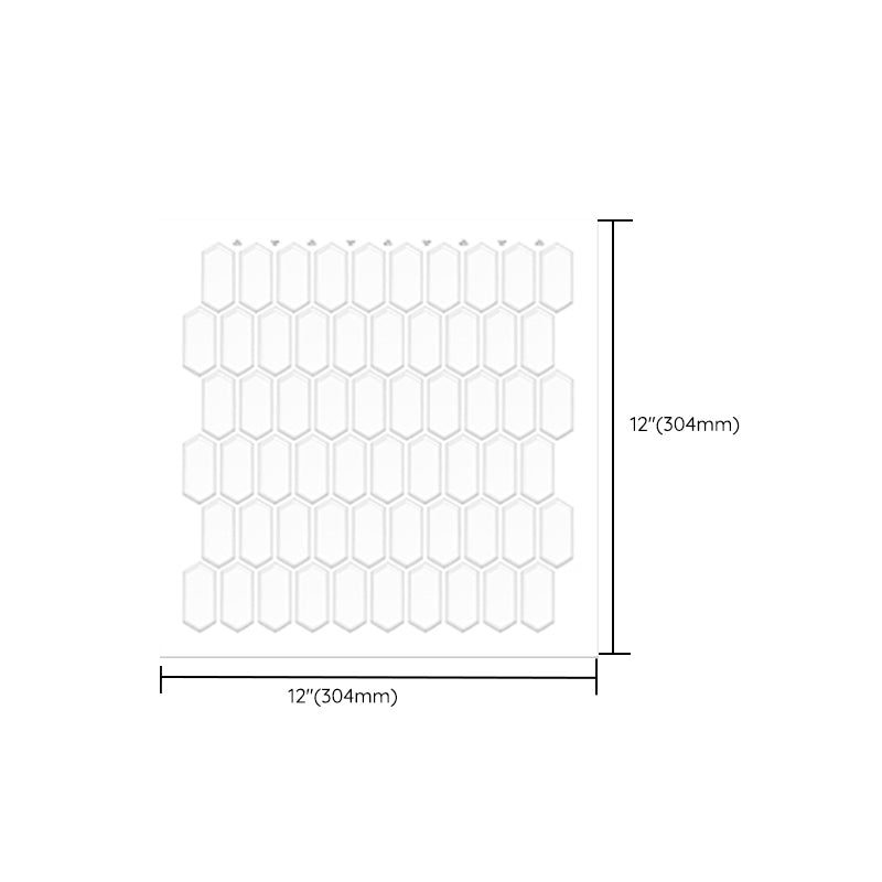Peel and Stick Subway Tile Waterproof Plastic Rectangle Peel & Stick Tile for Kitchen Clearhalo 'Flooring 'Home Improvement' 'home_improvement' 'home_improvement_peel_stick_blacksplash' 'Peel & Stick Backsplash Tile' 'peel_stick_blacksplash' 'Walls & Ceilings' Walls and Ceiling' 6660068