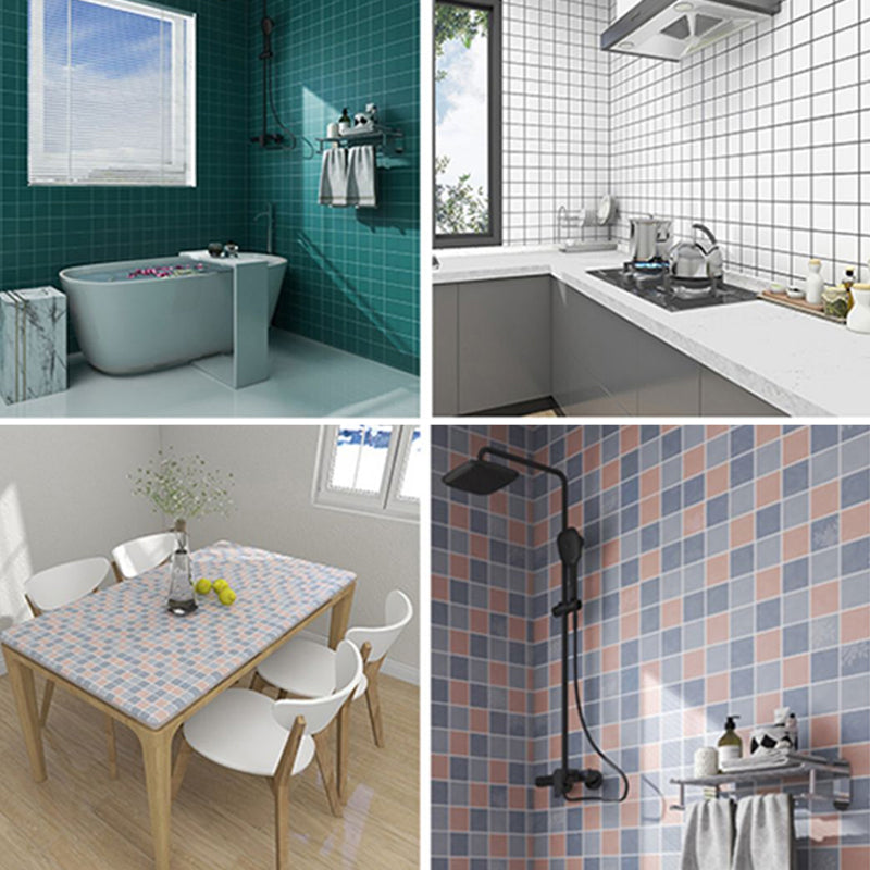 Modern Mosaic Tile Waterproof Smooth Peel and Stick Backsplash Tile for Bathroom Clearhalo 'Flooring 'Home Improvement' 'home_improvement' 'home_improvement_peel_stick_blacksplash' 'Peel & Stick Backsplash Tile' 'peel_stick_blacksplash' 'Walls & Ceilings' Walls and Ceiling' 6660088