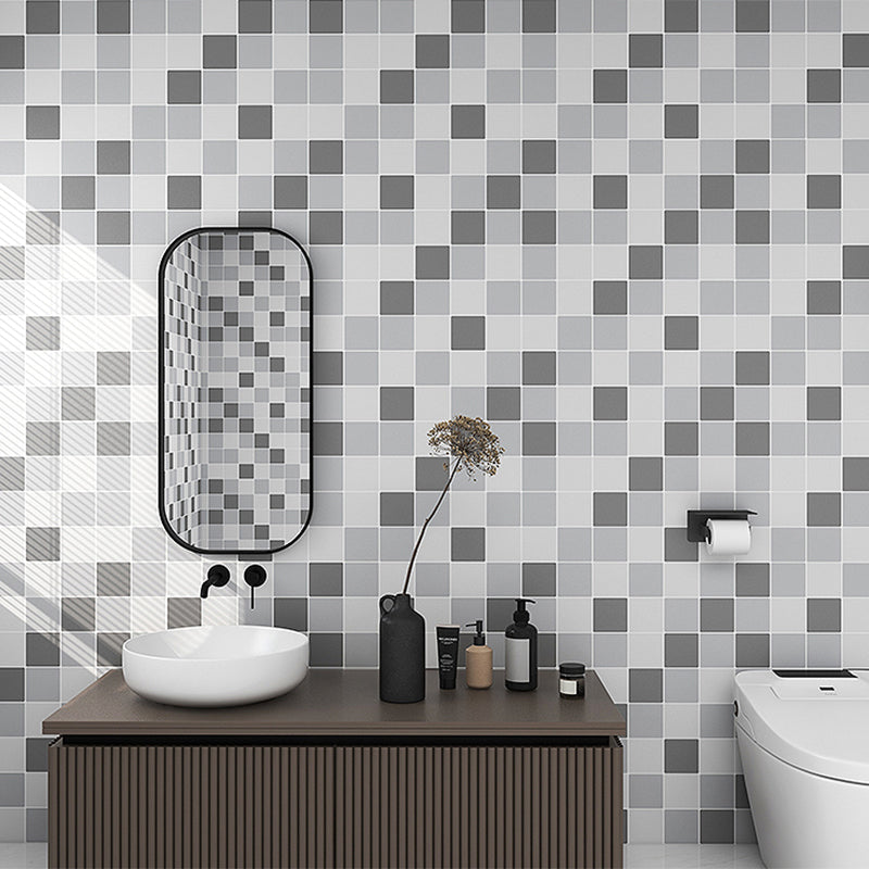 Modern Mosaic Tile Waterproof Smooth Peel and Stick Backsplash Tile for Bathroom Clearhalo 'Flooring 'Home Improvement' 'home_improvement' 'home_improvement_peel_stick_blacksplash' 'Peel & Stick Backsplash Tile' 'peel_stick_blacksplash' 'Walls & Ceilings' Walls and Ceiling' 6660091