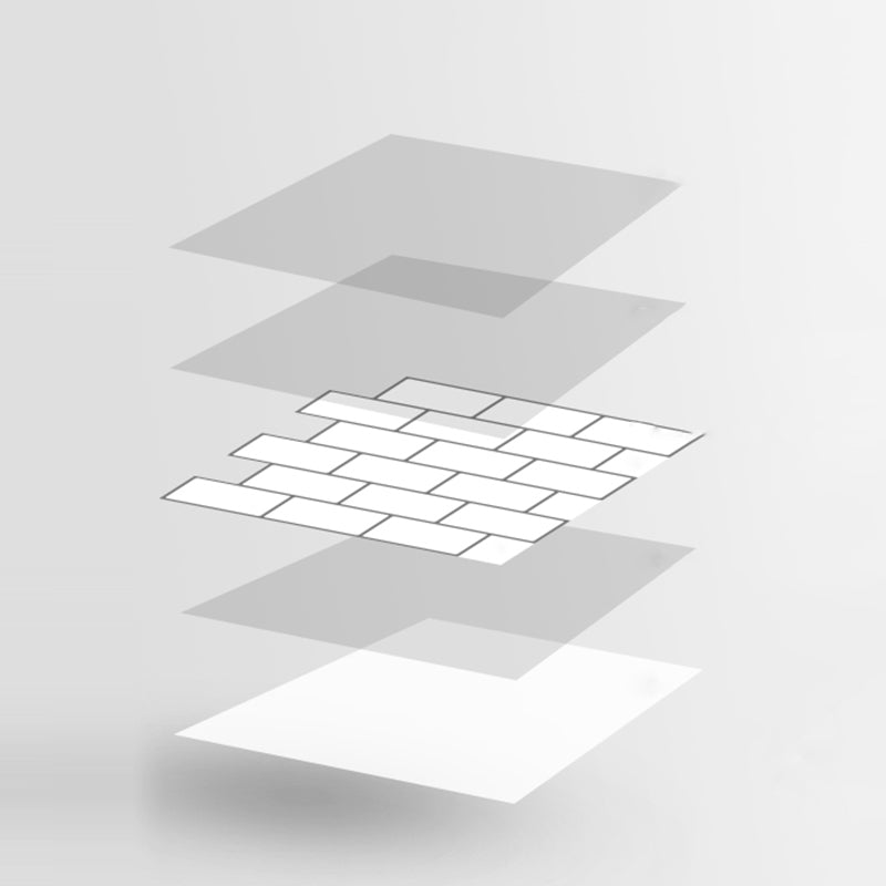 Peel & Stick Subway Tile Plastic Stain Resistant Peel & Stick Subway Tile 5-Pack Clearhalo 'Flooring 'Home Improvement' 'home_improvement' 'home_improvement_peel_stick_blacksplash' 'Peel & Stick Backsplash Tile' 'peel_stick_blacksplash' 'Walls & Ceilings' Walls and Ceiling' 6660099