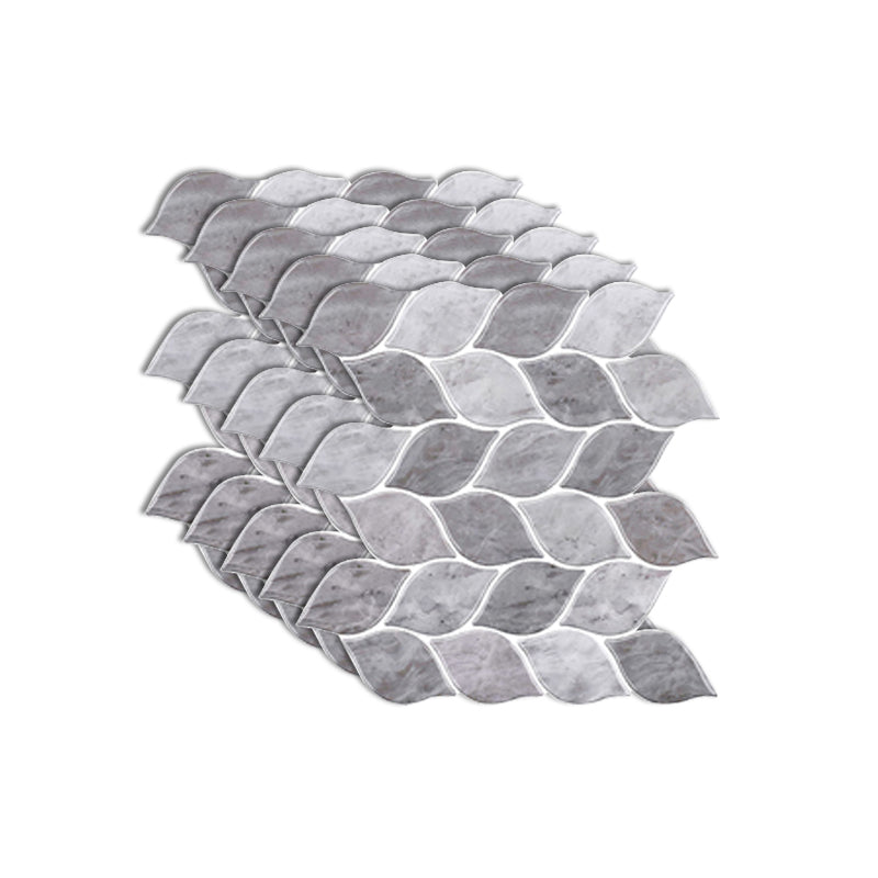 Peel & Stick Subway Tile Plastic Stain Resistant Peel & Stick Subway Tile 5-Pack Silver Gray Clearhalo 'Flooring 'Home Improvement' 'home_improvement' 'home_improvement_peel_stick_blacksplash' 'Peel & Stick Backsplash Tile' 'peel_stick_blacksplash' 'Walls & Ceilings' Walls and Ceiling' 6660114