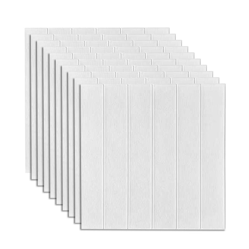 Living Room Wall Paneling Peel and Stick 3D Embossed Wall Paneling White Clearhalo 'Flooring 'Home Improvement' 'home_improvement' 'home_improvement_wall_paneling' 'Wall Paneling' 'wall_paneling' 'Walls & Ceilings' Walls and Ceiling' 6660187