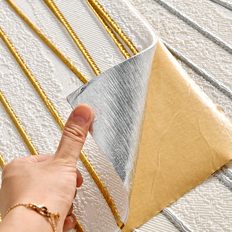 Glam Style Wall Paneling Living Room Peel and Stick 3D Embossed Waterproof Wall Paneling Clearhalo 'Flooring 'Home Improvement' 'home_improvement' 'home_improvement_wall_paneling' 'Wall Paneling' 'wall_paneling' 'Walls & Ceilings' Walls and Ceiling' 6660246