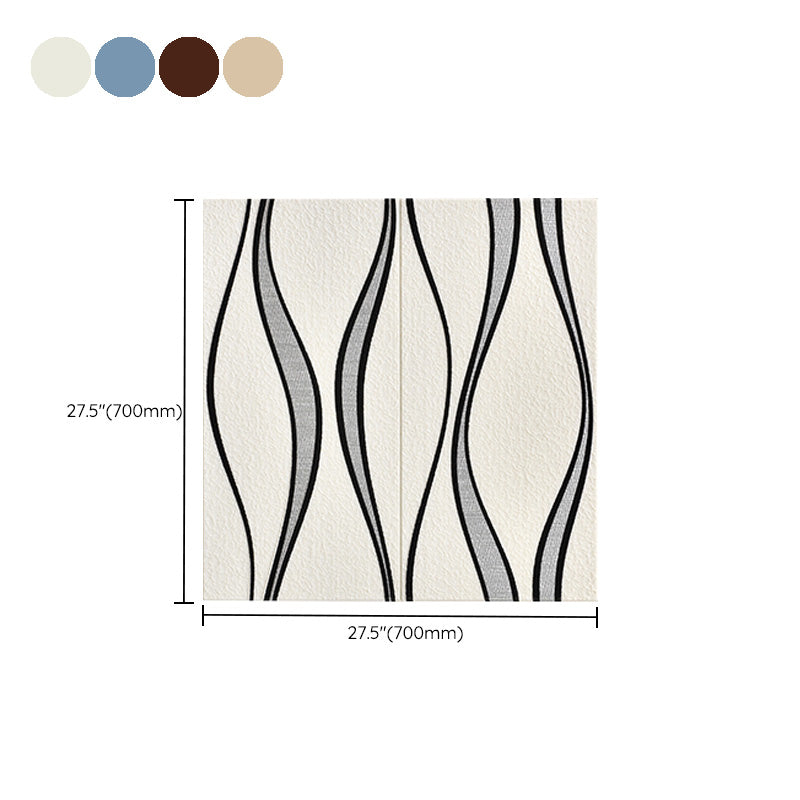 Glam Style Wall Paneling Living Room Peel and Stick 3D Embossed Waterproof Wall Paneling Clearhalo 'Flooring 'Home Improvement' 'home_improvement' 'home_improvement_wall_paneling' 'Wall Paneling' 'wall_paneling' 'Walls & Ceilings' Walls and Ceiling' 6660258