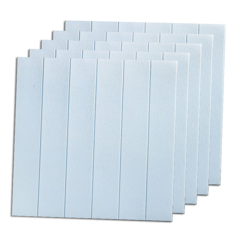 Living Room Wall Paneling Peel and Stick Wood Effect Design Waterproof Wall Paneling Light Blue Clearhalo 'Flooring 'Home Improvement' 'home_improvement' 'home_improvement_wall_paneling' 'Wall Paneling' 'wall_paneling' 'Walls & Ceilings' Walls and Ceiling' 6660268