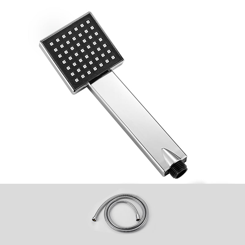 Square Handheld Shower Head Leak Resistant Wall-Mount Showerhead Shower Head with Hose Clearhalo 'Bathroom Remodel & Bathroom Fixtures' 'Home Improvement' 'home_improvement' 'home_improvement_shower_heads' 'Shower Heads' 'shower_heads' 'Showers & Bathtubs Plumbing' 'Showers & Bathtubs' 6660657