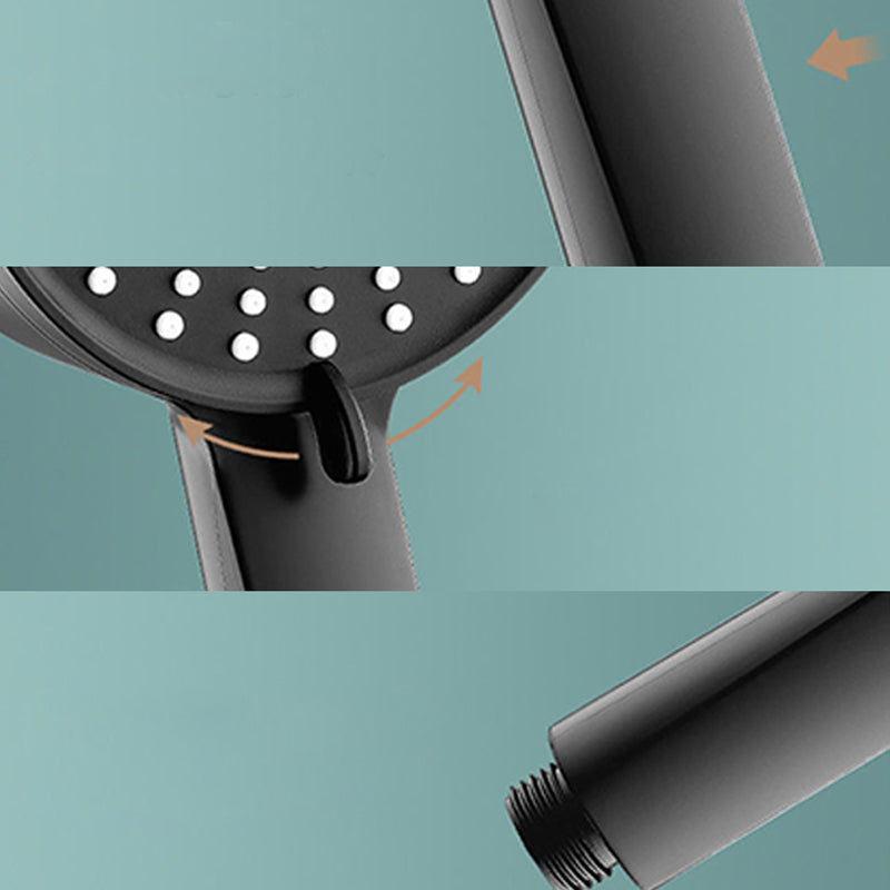Modern Handheld Shower Head Adjustable Water Flow 5 Setting Wall-Mount Showerhead Clearhalo 'Bathroom Remodel & Bathroom Fixtures' 'Home Improvement' 'home_improvement' 'home_improvement_shower_heads' 'Shower Heads' 'shower_heads' 'Showers & Bathtubs Plumbing' 'Showers & Bathtubs' 6660737