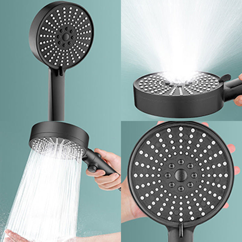 Modern Handheld Shower Head Adjustable Water Flow 5 Setting Wall-Mount Showerhead Clearhalo 'Bathroom Remodel & Bathroom Fixtures' 'Home Improvement' 'home_improvement' 'home_improvement_shower_heads' 'Shower Heads' 'shower_heads' 'Showers & Bathtubs Plumbing' 'Showers & Bathtubs' 6660744