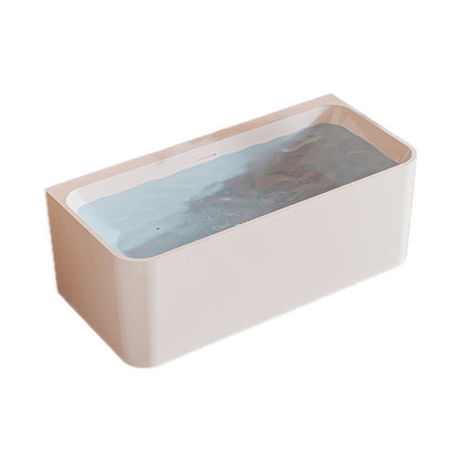 Freestanding Soaking Acrylic Bathtub Modern Rectangle Bathtub in White Tub Clearhalo 'Bathroom Remodel & Bathroom Fixtures' 'Bathtubs' 'Home Improvement' 'home_improvement' 'home_improvement_bathtubs' 'Showers & Bathtubs' 6662691