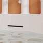 Freestanding Soaking Acrylic Bathtub Modern Rectangle Bathtub in White Clearhalo 'Bathroom Remodel & Bathroom Fixtures' 'Bathtubs' 'Home Improvement' 'home_improvement' 'home_improvement_bathtubs' 'Showers & Bathtubs' 6662694