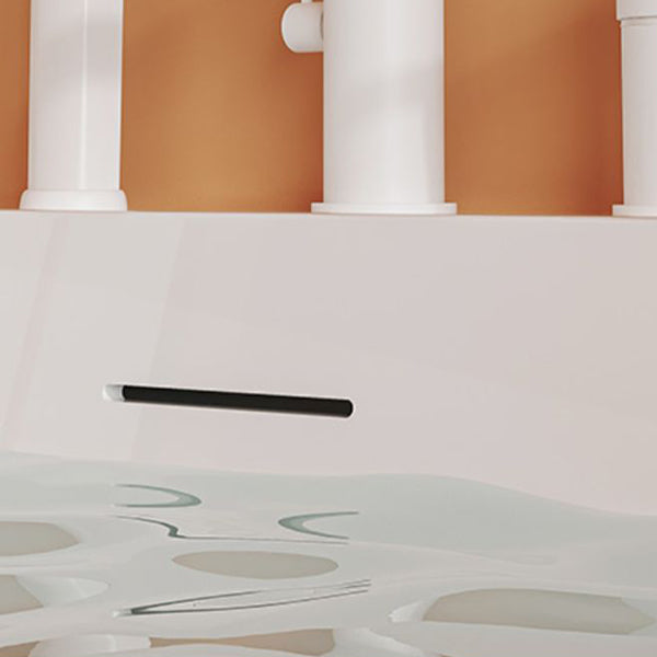 Freestanding Soaking Acrylic Bathtub Modern Rectangle Bathtub in White Clearhalo 'Bathroom Remodel & Bathroom Fixtures' 'Bathtubs' 'Home Improvement' 'home_improvement' 'home_improvement_bathtubs' 'Showers & Bathtubs' 6662694
