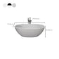 Modern Stone Ellipse Bathtub Freestand Soaking Bathtub with Drain Bath Tub Clearhalo 'Bathroom Remodel & Bathroom Fixtures' 'Bathtubs' 'Home Improvement' 'home_improvement' 'home_improvement_bathtubs' 'Showers & Bathtubs' 6662723