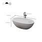 Modern Stone Ellipse Bathtub Freestand Soaking Bathtub with Drain Bath Tub Clearhalo 'Bathroom Remodel & Bathroom Fixtures' 'Bathtubs' 'Home Improvement' 'home_improvement' 'home_improvement_bathtubs' 'Showers & Bathtubs' 6662724