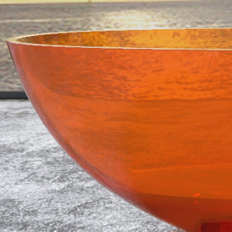 Modern Ellipse Bathtub Acrylic Freestand Soaking Bathtub with Drain Bath Tub Clearhalo 'Bathroom Remodel & Bathroom Fixtures' 'Bathtubs' 'Home Improvement' 'home_improvement' 'home_improvement_bathtubs' 'Showers & Bathtubs' 6662851