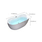 Modern White Acrylic Bathtub Freestand Soaking Bathtub with Drain Bath Tub Clearhalo 'Bathroom Remodel & Bathroom Fixtures' 'Bathtubs' 'Home Improvement' 'home_improvement' 'home_improvement_bathtubs' 'Showers & Bathtubs' 6662882