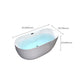 Modern White Acrylic Bathtub Freestand Soaking Bathtub with Drain Bath Tub Clearhalo 'Bathroom Remodel & Bathroom Fixtures' 'Bathtubs' 'Home Improvement' 'home_improvement' 'home_improvement_bathtubs' 'Showers & Bathtubs' 6662884
