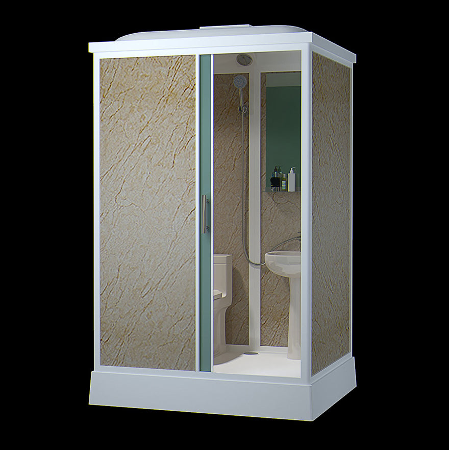 Contemporary Shower Stall Frosted Rectangle Framed Shower Stall with Ceiling Clearhalo 'Bathroom Remodel & Bathroom Fixtures' 'Home Improvement' 'home_improvement' 'home_improvement_shower_stalls_enclosures' 'Shower Stalls & Enclosures' 'shower_stalls_enclosures' 'Showers & Bathtubs' 6664539