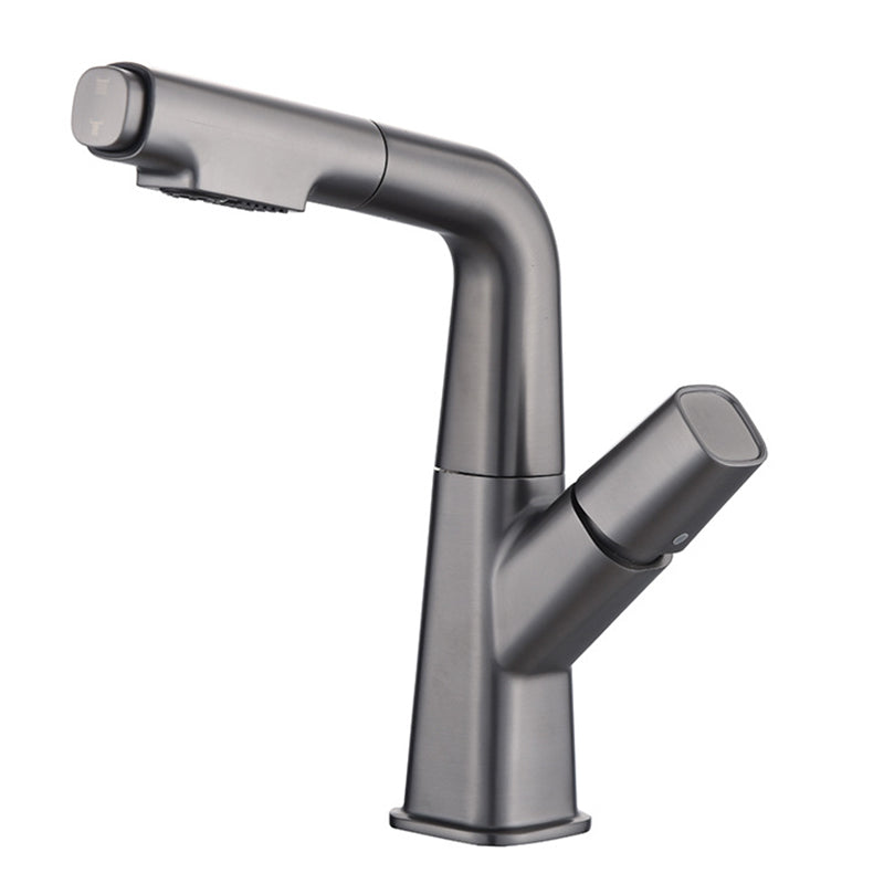Vessel Sink Faucet Modern Style Swivel Spout Faucet for Bathroom Clearhalo 'Bathroom Remodel & Bathroom Fixtures' 'Bathroom Sink Faucets' 'Bathroom Sinks & Faucet Components' 'bathroom_sink_faucets' 'Home Improvement' 'home_improvement' 'home_improvement_bathroom_sink_faucets' 6667051