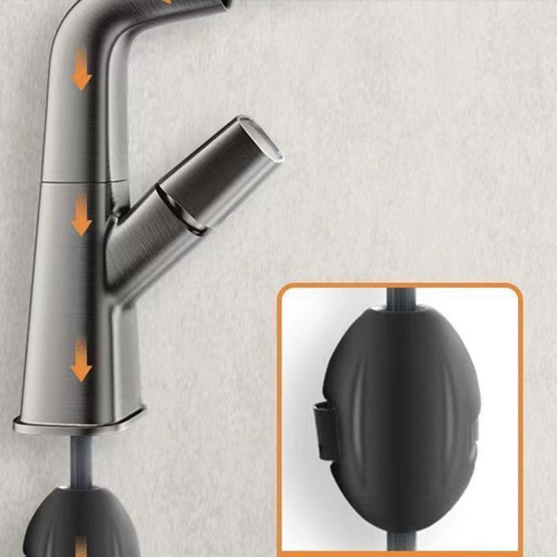 Modern Centerset Bathroom Faucet Solid Color Copper Vessel Sink Faucet Clearhalo 'Bathroom Remodel & Bathroom Fixtures' 'Bathroom Sink Faucets' 'Bathroom Sinks & Faucet Components' 'bathroom_sink_faucets' 'Home Improvement' 'home_improvement' 'home_improvement_bathroom_sink_faucets' 6667158