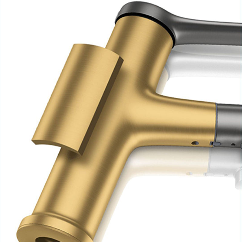 Modern Centerset Faucet Copper Centerset Lavatory Faucet for Bathroom Clearhalo 'Bathroom Remodel & Bathroom Fixtures' 'Bathroom Sink Faucets' 'Bathroom Sinks & Faucet Components' 'bathroom_sink_faucets' 'Home Improvement' 'home_improvement' 'home_improvement_bathroom_sink_faucets' 6667179