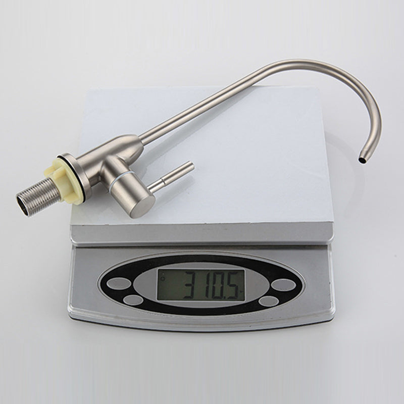 Contemporary Style Faucet Stainless Steel Single Handle High Arc Faucet for Kitchen Clearhalo 'Home Improvement' 'home_improvement' 'home_improvement_kitchen_faucets' 'Kitchen Faucets' 'Kitchen Remodel & Kitchen Fixtures' 'Kitchen Sinks & Faucet Components' 'kitchen_faucets' 6667217