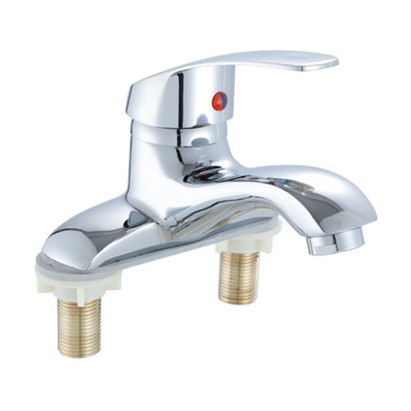 Modern Kitchen Bar Faucet Brass Lever Handles Low Profile Spray Kitchen Faucet Metal Clearhalo 'Home Improvement' 'home_improvement' 'home_improvement_kitchen_faucets' 'Kitchen Faucets' 'Kitchen Remodel & Kitchen Fixtures' 'Kitchen Sinks & Faucet Components' 'kitchen_faucets' 6667220
