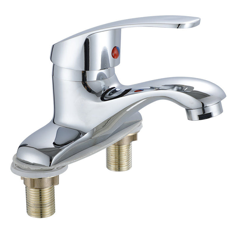 Modern Kitchen Bar Faucet Brass Lever Handles Low Profile Spray Kitchen Faucet Clearhalo 'Home Improvement' 'home_improvement' 'home_improvement_kitchen_faucets' 'Kitchen Faucets' 'Kitchen Remodel & Kitchen Fixtures' 'Kitchen Sinks & Faucet Components' 'kitchen_faucets' 6667225