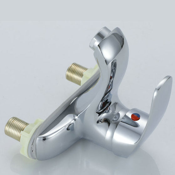 Modern Kitchen Bar Faucet Brass Lever Handles Low Profile Spray Kitchen Faucet Clearhalo 'Home Improvement' 'home_improvement' 'home_improvement_kitchen_faucets' 'Kitchen Faucets' 'Kitchen Remodel & Kitchen Fixtures' 'Kitchen Sinks & Faucet Components' 'kitchen_faucets' 6667230