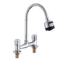 Modern Pre-Rinse Kitchen Faucet Brass Knob Handle Swivel Spout Kitchen Sink Faucet Clearhalo 'Home Improvement' 'home_improvement' 'home_improvement_kitchen_faucets' 'Kitchen Faucets' 'Kitchen Remodel & Kitchen Fixtures' 'Kitchen Sinks & Faucet Components' 'kitchen_faucets' 6667239