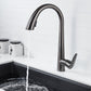 Contemporary Kitchen Faucet Copper Single Handle High Arc Kitchen Faucet Clearhalo 'Home Improvement' 'home_improvement' 'home_improvement_kitchen_faucets' 'Kitchen Faucets' 'Kitchen Remodel & Kitchen Fixtures' 'Kitchen Sinks & Faucet Components' 'kitchen_faucets' 6667316
