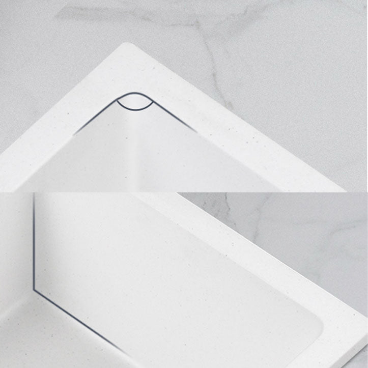 Modern Style Kitchen Sink Noise-cancelling Design Quartz Kitchen Sink Clearhalo 'Home Improvement' 'home_improvement' 'home_improvement_kitchen_sinks' 'Kitchen Remodel & Kitchen Fixtures' 'Kitchen Sinks & Faucet Components' 'Kitchen Sinks' 'kitchen_sinks' 6667455