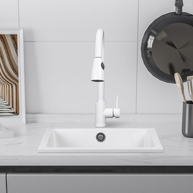 Modern Style Kitchen Sink Noise-cancelling Design Quartz Kitchen Sink Clearhalo 'Home Improvement' 'home_improvement' 'home_improvement_kitchen_sinks' 'Kitchen Remodel & Kitchen Fixtures' 'Kitchen Sinks & Faucet Components' 'Kitchen Sinks' 'kitchen_sinks' 6667458