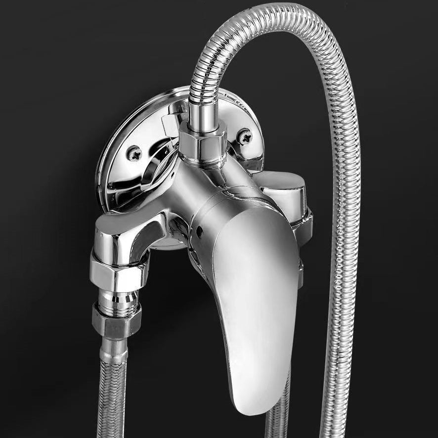 Shower Trim Massage Jet Level Handle Wall Mounted Shower Trim Clearhalo 'Bathroom Remodel & Bathroom Fixtures' 'Home Improvement' 'home_improvement' 'home_improvement_shower_faucets' 'Shower Faucets & Systems' 'shower_faucets' 'Showers & Bathtubs Plumbing' 'Showers & Bathtubs' 6667785