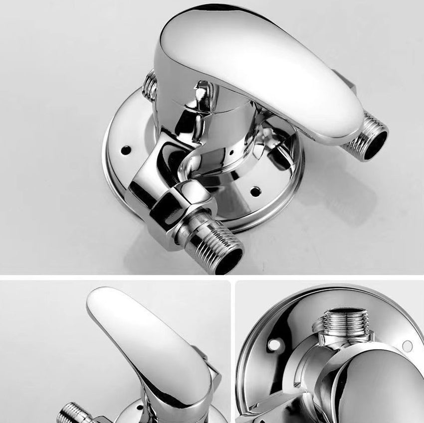 Shower Trim Massage Jet Level Handle Wall Mounted Shower Trim Clearhalo 'Bathroom Remodel & Bathroom Fixtures' 'Home Improvement' 'home_improvement' 'home_improvement_shower_faucets' 'Shower Faucets & Systems' 'shower_faucets' 'Showers & Bathtubs Plumbing' 'Showers & Bathtubs' 6667795