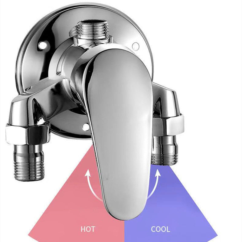 Shower Trim Massage Jet Level Handle Wall Mounted Shower Trim Clearhalo 'Bathroom Remodel & Bathroom Fixtures' 'Home Improvement' 'home_improvement' 'home_improvement_shower_faucets' 'Shower Faucets & Systems' 'shower_faucets' 'Showers & Bathtubs Plumbing' 'Showers & Bathtubs' 6667798