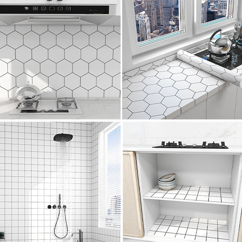 Modern Mosaic Tile Smooth Peel & Stick Backsplash Wallpaper for Kitchen Clearhalo 'Flooring 'Home Improvement' 'home_improvement' 'home_improvement_peel_stick_blacksplash' 'Peel & Stick Backsplash Tile' 'peel_stick_blacksplash' 'Walls & Ceilings' Walls and Ceiling' 6667947