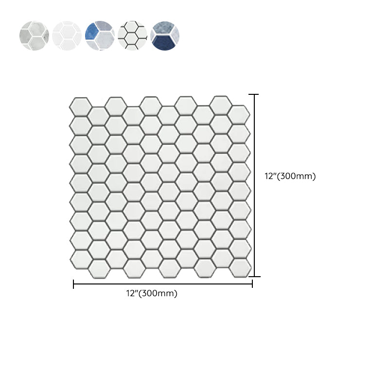 Square Grid Tile-Peel & Stick PVC 12" x 12" Peel & Stick Mosaic Tile 5-Pack Clearhalo 'Flooring 'Home Improvement' 'home_improvement' 'home_improvement_peel_stick_blacksplash' 'Peel & Stick Backsplash Tile' 'peel_stick_blacksplash' 'Walls & Ceilings' Walls and Ceiling' 6667963