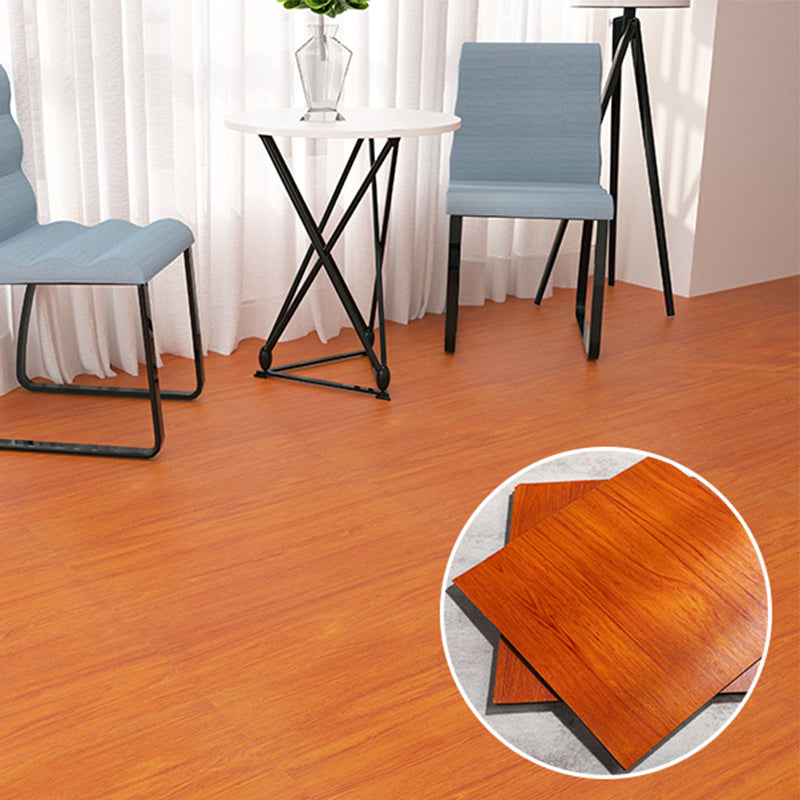 Modern Vinyl Flooring Wood Look Peel and Stick Hand Scraped PVC Flooring Red Wood Clearhalo 'Flooring 'Home Improvement' 'home_improvement' 'home_improvement_vinyl_flooring' 'Vinyl Flooring' 'vinyl_flooring' Walls and Ceiling' 6667991