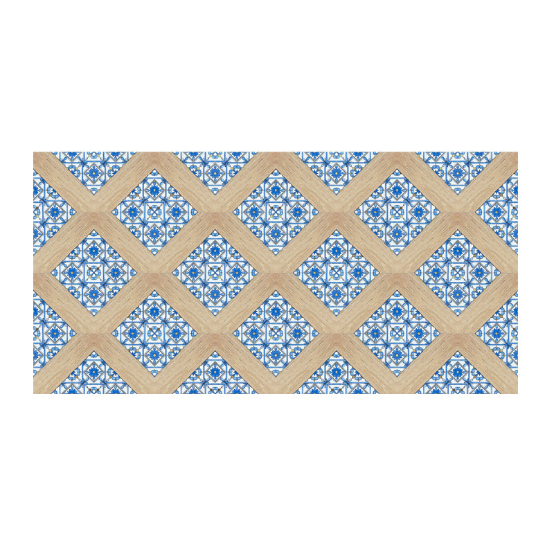Fancy PVC Vinyl Flooring Peel and Stick Geometric Printed Vinyl Plank Flooring Blue Clearhalo 'Flooring 'Home Improvement' 'home_improvement' 'home_improvement_vinyl_flooring' 'Vinyl Flooring' 'vinyl_flooring' Walls and Ceiling' 6668278