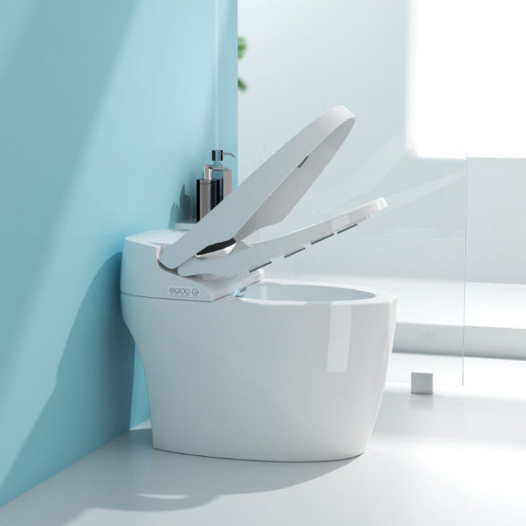 Contemporary One-Piece Toilet Bowl Floor Mounted Urine Toilet for Washroom Dryer Not Included (Standard) 12" Clearhalo 'Bathroom Remodel & Bathroom Fixtures' 'Home Improvement' 'home_improvement' 'home_improvement_toilets' 'Toilets & Bidets' 'Toilets' 6668826