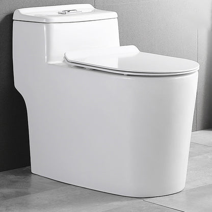 Traditional 1-Piece Toilet Bowl White Urine Toilet with Seat for Bathroom 12" Clearhalo 'Bathroom Remodel & Bathroom Fixtures' 'Home Improvement' 'home_improvement' 'home_improvement_toilets' 'Toilets & Bidets' 'Toilets' 6668853