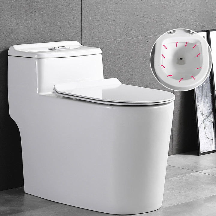 Traditional 1-Piece Toilet Bowl White Urine Toilet with Seat for Bathroom 14" Clearhalo 'Bathroom Remodel & Bathroom Fixtures' 'Home Improvement' 'home_improvement' 'home_improvement_toilets' 'Toilets & Bidets' 'Toilets' 6668854