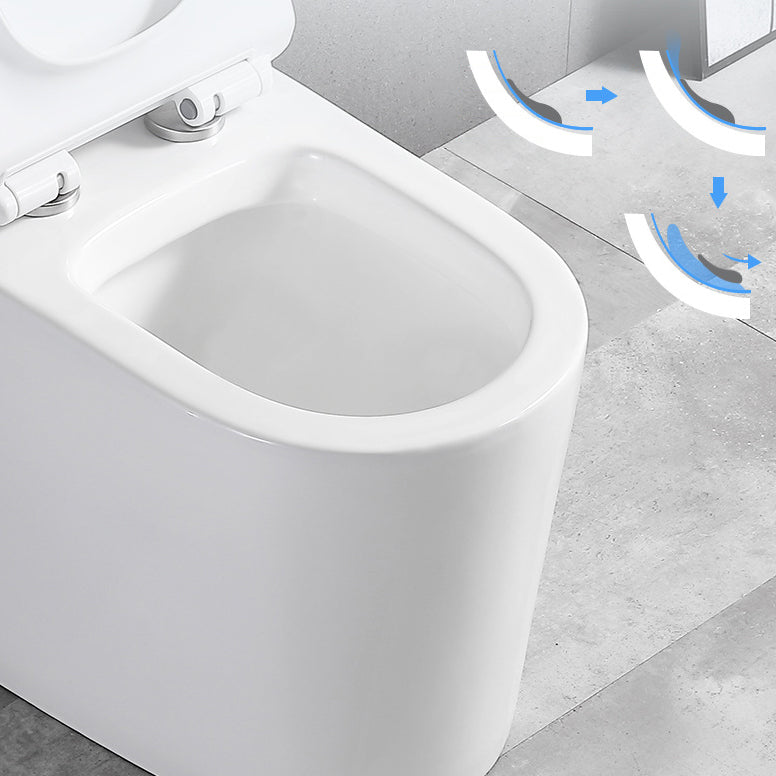 Traditional 1-Piece Toilet Bowl White Urine Toilet with Seat for Bathroom Clearhalo 'Bathroom Remodel & Bathroom Fixtures' 'Home Improvement' 'home_improvement' 'home_improvement_toilets' 'Toilets & Bidets' 'Toilets' 6668857