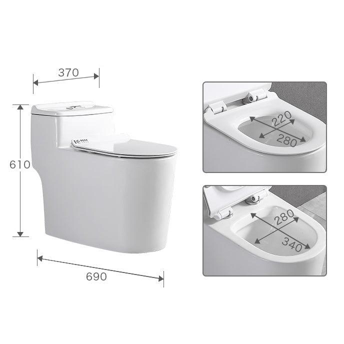 Traditional 1-Piece Toilet Bowl White Urine Toilet with Seat for Bathroom Clearhalo 'Bathroom Remodel & Bathroom Fixtures' 'Home Improvement' 'home_improvement' 'home_improvement_toilets' 'Toilets & Bidets' 'Toilets' 6668865